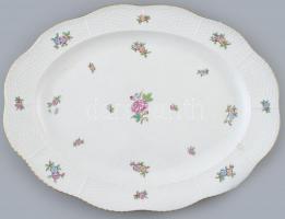 Herendi Eton mintás pecsenyéstál. Kézzel festett, jelzett, kis kopással. 37x28 cm