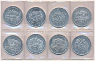 1992. 200Ft Ag "MNB" (8x) T:1-,2  Adamo F13