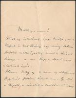 1895 Eötvös Lóránd (1848-1919) levele Szathmáry György (1845-1898) újságíró, politikusnak melyben a Kispest és Szentlőrinci iskola ügyéhez kér támogatást 4 beírt oldal.
