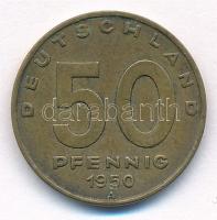 Német Demokratikus Köztársaság 1950A 50pf Al-Br T:1-,2 German Democratic Republic 1950A 50 Pfennig Al-Br C:AU,XF