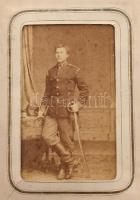 cca 1860-1870 fotó gyűjtemény 25 db vizitkártyával, közötte két ferrotípia. nemesek és azonosításra ...