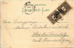 1901 Ada Kaleh, Moschee und Festungstor, Inselfestung, Türke aus Ada Kaleh / Mecset és várkapu, Törö...