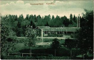 Felsőzúgó-fürdő, Ruzsbachfürdő, Bad Ober Rauschenbach, Kúpele Vysné Ruzbachy; fürdőház. Szankovszky felvétele és kiadása / spa (EK)