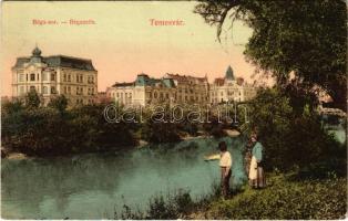 Temesvár, Timisoara; Béga-sor. Divald Károly műintézete / Begazeile / Bega riverside (EK)