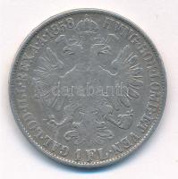 Ausztria 1858M 1Fl Ag "Ferenc József" T:3 patina, ph. Austria 1858MA 1 Florin Ag "Fra...