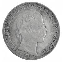 Ausztria 1859M 1Fl Ag "Ferenc József" Milánó T:2-,3 Austria 1859M 1 Florin Ag "Franz ...