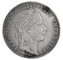 Ausztria 1863A 1Fl Ag "Ferenc József" T:2,2- patina, karc, szennyeződés Austria 1863A 1 Fl...