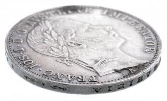 Ausztria 1863A 1Fl Ag "Ferenc József" T:2,2- patina, karc, szennyeződés Austria 1863A 1 Fl...