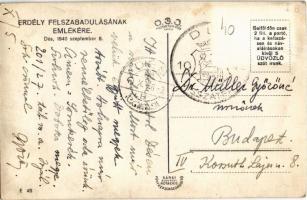 1940 Dés, Dej; bevonulás, gyógyszertár, Josif Fülöp üzlete / entry of the Hungarian troops + "1...