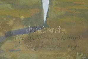 Kézdi-Kovács Lóránt (1897-1916): A háború allegóriája. Tempera, karton. Jelzés nélkül, jobbra lent K...