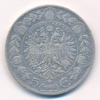 Ausztria 1900. 5K Ag "Ferenc József" T:3 karc Austria 1900. 5 Corona "Franz Joseph&qu...