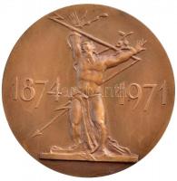 Szovjetunió 1971. "Szergej Timofejevics Konyenkov / 1874-1971" Br emlékérem. Szign.: "...