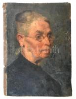 Kézdi-Kovács Elemér (1898-1976): Női portré. Olaj, karton. Jelezve balra lent. Kissé sérült. 49,5×36 cm.