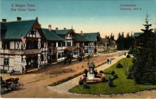 Tátrafüred, Ótátrafüred, Altschmecks, Stary Smokovec (Tátra, Magas-Tátra, Vysoké Tatry); Scepusia, Fürdőigazgatóság. Kertész Tódor kiadása / spa, bath directorate (fl)