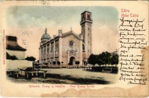 1902 Késmárk, Kezmarok; Evangélikus új templom / Neue Evang. Kirche / Lutheran church (fl)
