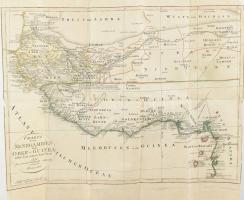 Charte von Senegambien un Ober Guinea. Rézmetszetű térkép. Színezett. 1810 Prága. 39x30 cm