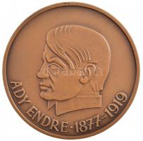 DN "Ady Endre 1877-1919" kétoldalas Br emlékérem (60mm) T:1-