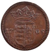 1705. X Poltura Cu "II. Rákóczi Ferenc" (7,89g) T:2 karc Hungary 1705. X Poltura Cu "...