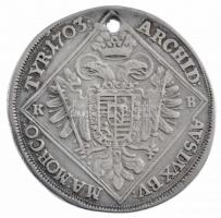 1703K-B 1/4 Tallér Ag "I. Lipót" Körmöcbánya (6,98g) T:2- ly. / Hungary 1703K-B 1/4 Thaler...