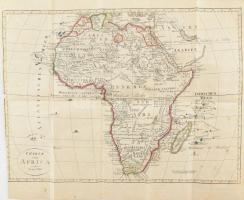 Charte von Afrika térképe. Rézmetszetű térkép. Színezett. 1810 Prága. 39x30 cm
