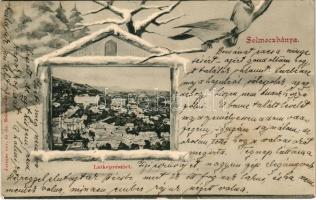 1909 Selmecbánya, Schemnitz, Banská Stiavnica; látkép. Joerges özv. és fia kiadása, Téli montázs / Winter montage
