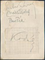 Kodály Zoltán, Nádler Róbert, Medgyessy Ferenc, Bor Pál, Kassák Lajos, Hermann Lipót, Anton Hausen a...