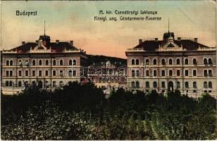 1909 Budapest XII. M. kir. csendőrségi laktanya. Böszörményi út 21. (fa)