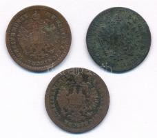 Ausztria 1858B 5/10kr Cu (2x) + 1860A 5/10kr Cu T:2- patina, ü.
Austria 1858B 5/10 Kreuzer Cu (2x) ...