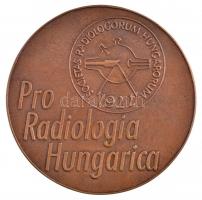 Fritz Mihály (1947-) 1975. Röntgen / Pro Radiologia Hungarica kétoldalas, öntött bronz emlékérem (122mm) T:1- / Hungary 1975. Röntgen / Pro Radiologia Hungarica double-sided cast bronze commemorative medallion (122mm) C:AU