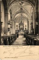 1903 Kalocsa, Apácazárda templomának belseje. Stern Jakab kiadása (kis szakadás / small tear)