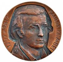 Nagy István János (1938-) DN Paulus Kitabel 1757-1817 / Kitabelia Vitifolia kétoldalas, öntött bronz emlékérem (98mm) T:1-