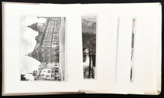 cca 1960-1970 Gotha. 20 fekete-fehér fotót tartalmazó egészvászon mappa, kopott borítóval