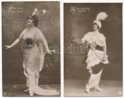5 db régi képeslap magyar színészekkel / 5 pre-1945 postcards with Hungarian actors and actresses