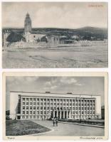 9 db RÉGI történelmi magyar város képeslap vegyes minőségben / 9 pre-1945 historical Hungarian town-...