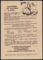 1955 Kötelező mezőgazdasági biztosítás, kétoldalas szórólap