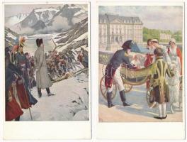 Napoleon - 16 db régi képeslap / 16 pre-1945 postcards