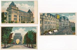 Bucharest, Bukarest, Bucuresti, Bucuresci; 5 pre-1945 postcards