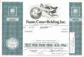 USA 1964-68. "Foote, Cone & Belding, Inc" részvénye (2x) + "Rockwell-Standard Cor...