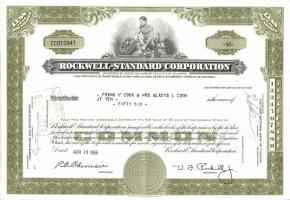 USA 1964-68. "Foote, Cone & Belding, Inc" részvénye (2x) + "Rockwell-Standard Cor...