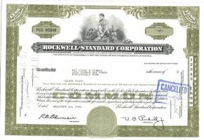 USA 1964-68. "Foote, Cone & Belding, Inc" részvénye (2x) + "Rockwell-Standard Cor...