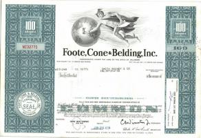 USA 1964-68. "Foote, Cone & Belding, Inc" részvénye (2x) + "Rockwell-Standard Cor...