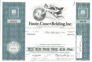 USA 1964-68. "Foote, Cone & Belding, Inc" részvénye (2x) + "Rockwell-Standard Cor...
