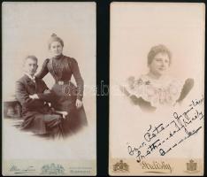 Szatmáry-Király, Rosenfeld, Karkovich, Zsembery család fotói, 7 db, vegyes méretben