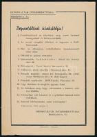 1945 Debrecen, Deportáltak Intézőbizottságának kiskátéja, röplap