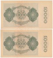 Németország / Weimari Köztársaság 1922. 10.000M (2x) sorszámkövetők T:I- Germany / Weimar Republic 1...