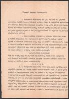 1947 Pethő Ferenc csendőrszázados esztergomi zsidók deportálásával kapcsolatos népbírósági perének f...