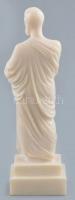Alabástrom Hippokratész szobor, hibátlan, m:16 cm