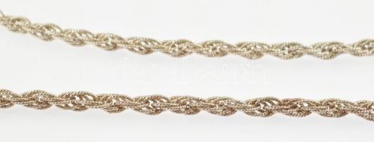 Ezüst (Ag) sodort karlánc és nyaklánc, jelzett, h:18-44, nettó:37g