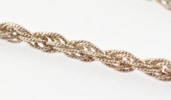 Ezüst (Ag) sodort karlánc és nyaklánc, jelzett, h:18-44, nettó:37g