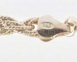 Ezüst (Ag) sodort karlánc és nyaklánc, jelzett, h:18-44, nettó:37g